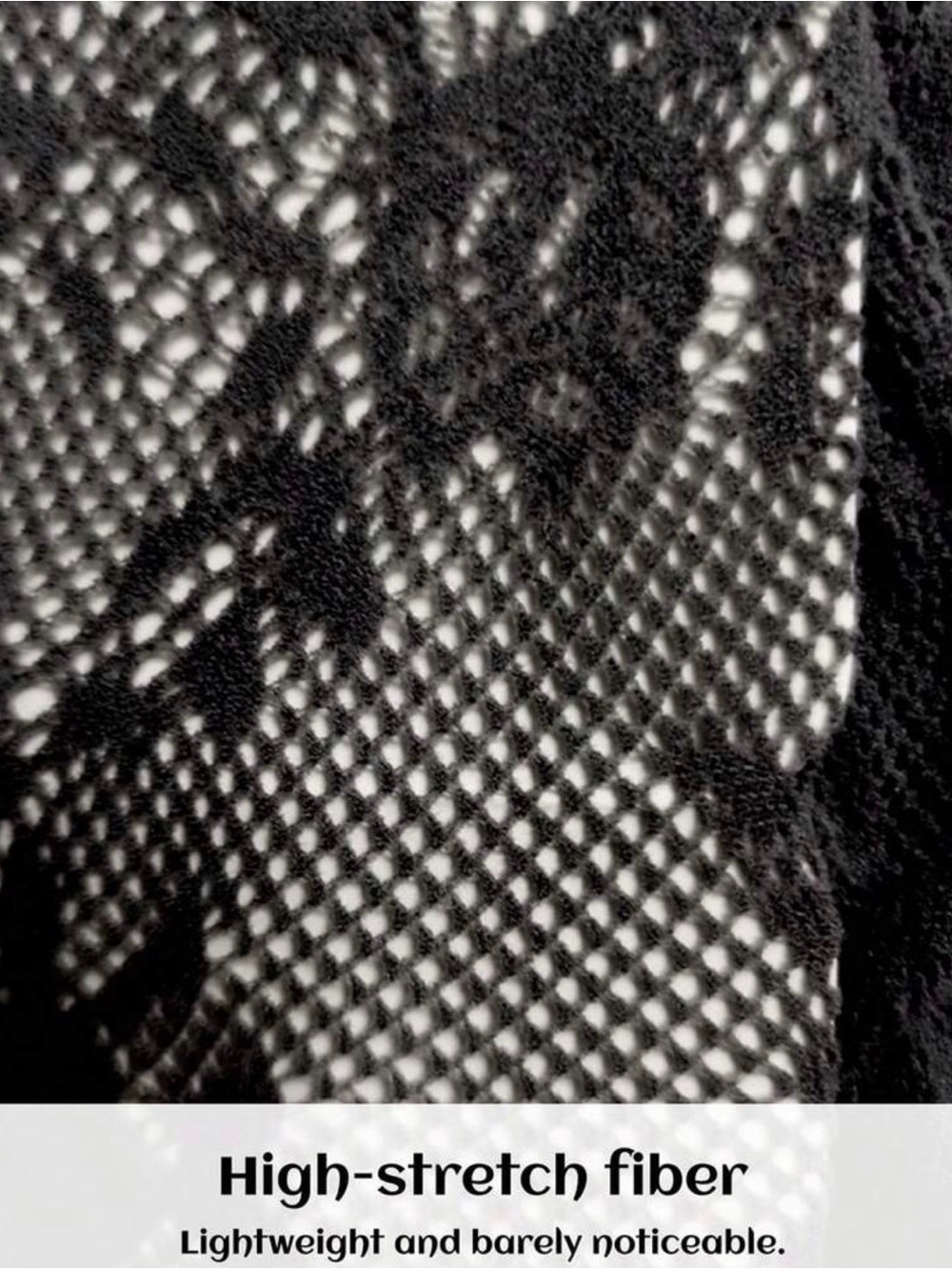 Black Lace Thigh-High Stocks - Picture 5 of 5